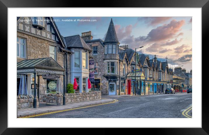 Pitlochry, Perthshire Framed Mounted Print by Navin Mistry
