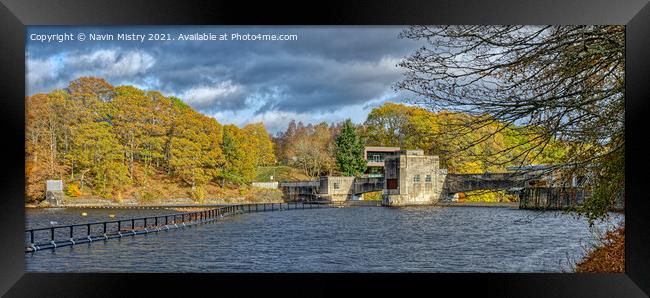 Pitlochry Hydroelectric Dam  Framed Print by Navin Mistry