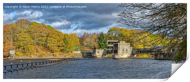 Pitlochry Hydroelectric Dam  Print by Navin Mistry