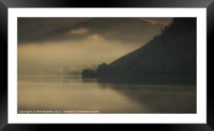 Ullswater Sunlight Framed Mounted Print by Rick Bowden