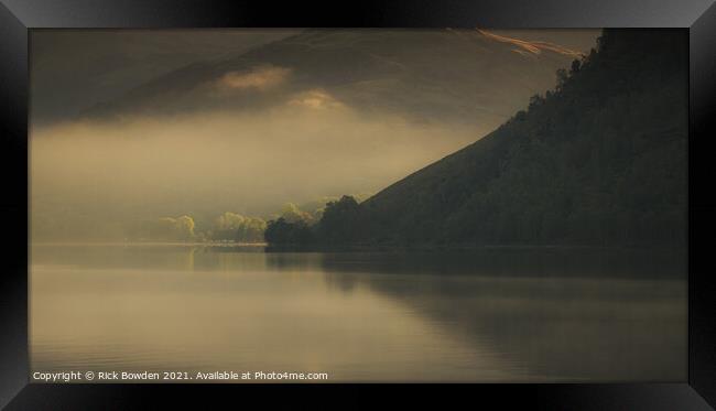 Ullswater Sunlight Framed Print by Rick Bowden