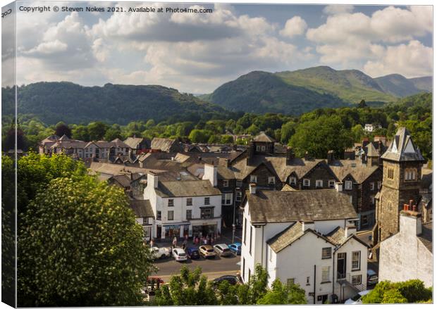 Captivating View of Ambleside Canvas Print by Steven Nokes
