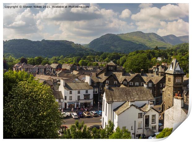 Captivating View of Ambleside Print by Steven Nokes
