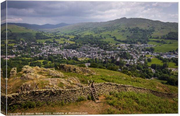 Serenity in the Heart of Lake District Canvas Print by Steven Nokes