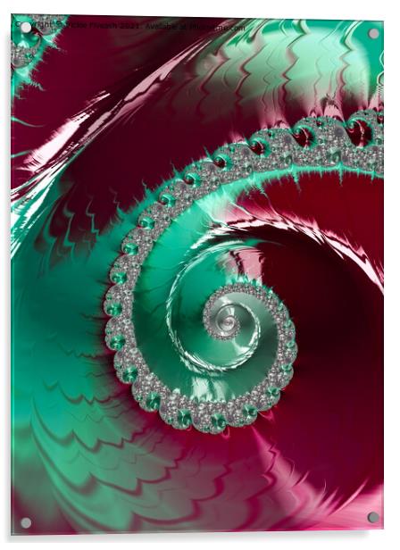 Diamonds and Swirls - 1    Acrylic by Vickie Fiveash