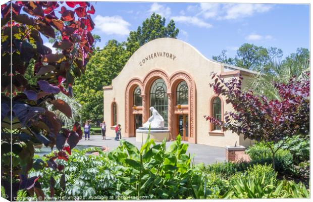 The Conservatory, Fitzroy Gardens, Canvas Print by Kevin Hellon