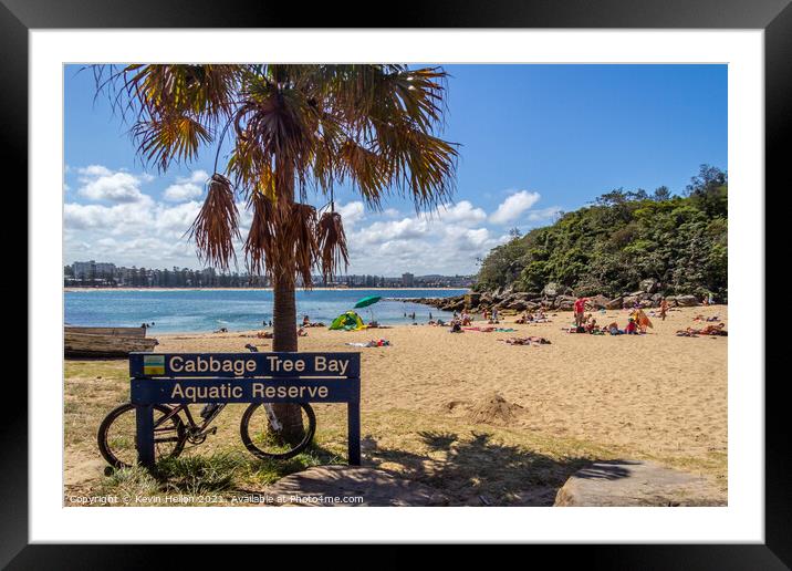 Shelly beach and Cabbage tree bay aquatic reserve,  Framed Mounted Print by Kevin Hellon