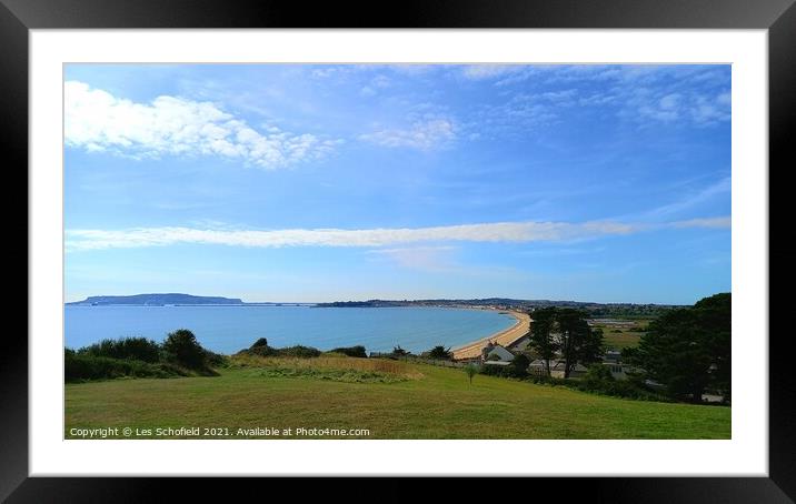 Weymouth and Portland View  Framed Mounted Print by Les Schofield