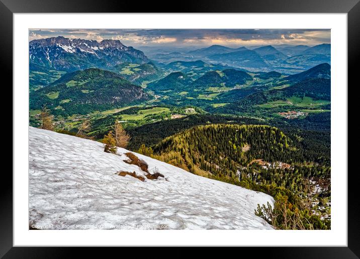 A Winter Wonderland in the Bavarian Alps Framed Mounted Print by Roger Mechan