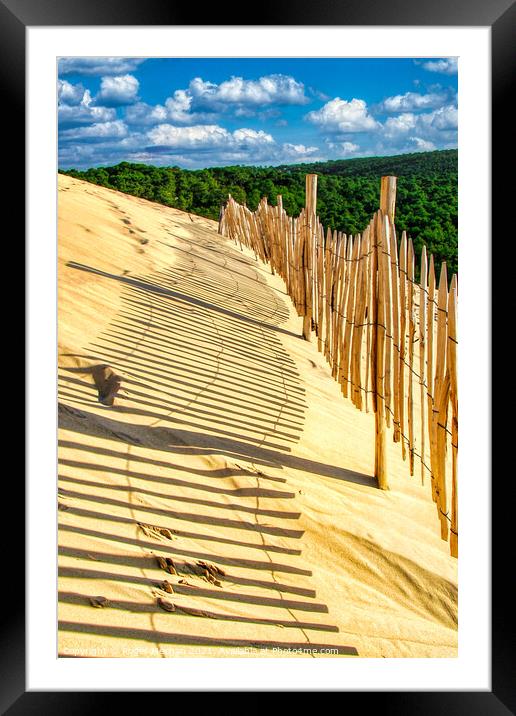 The Mighty Sand Dune of Arcachon Framed Mounted Print by Roger Mechan