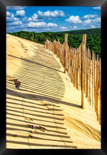 The Mighty Sand Dune of Arcachon Framed Print by Roger Mechan