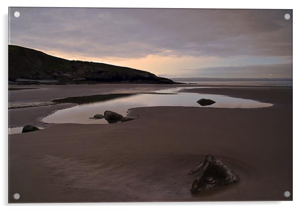Dunraven Bay Acrylic by Wayne Molyneux