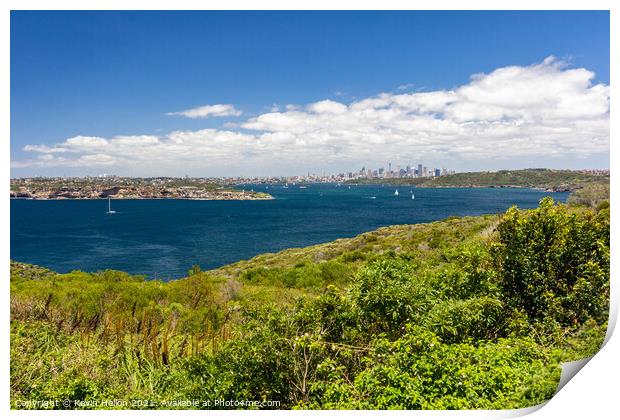 View over Sydney Harbor  Print by Kevin Hellon