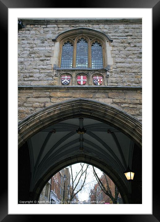 St John's Gate, Clerkenwell London Framed Mounted Print by Kevin Plunkett