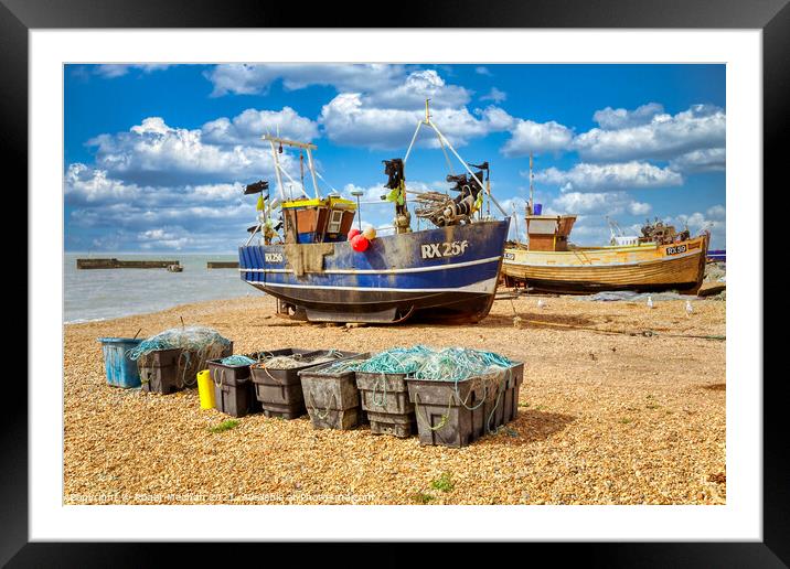 Dance of the Trawlers Framed Mounted Print by Roger Mechan