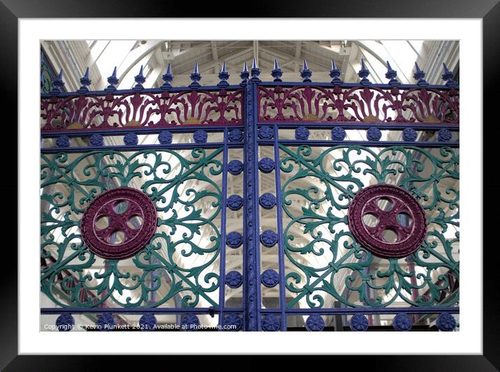Gates inside Smithfield Market London Framed Mounted Print by Kevin Plunkett