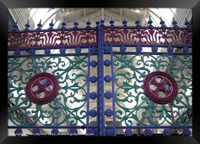 Gates inside Smithfield Market London Framed Print by Kevin Plunkett