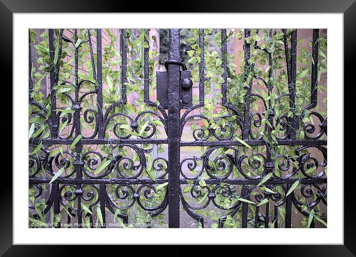 Gates. Giltspur Street. London Framed Mounted Print by Kevin Plunkett