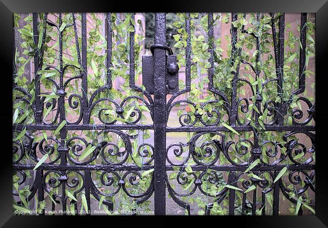 Gates. Giltspur Street. London Framed Print by Kevin Plunkett