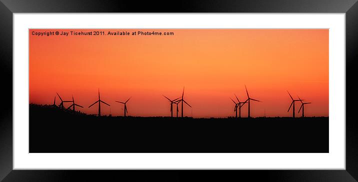Windmills Framed Mounted Print by Jay Ticehurst