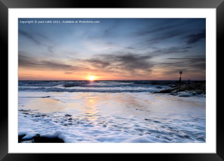 Serenity at Sunrise Framed Mounted Print by paul cobb
