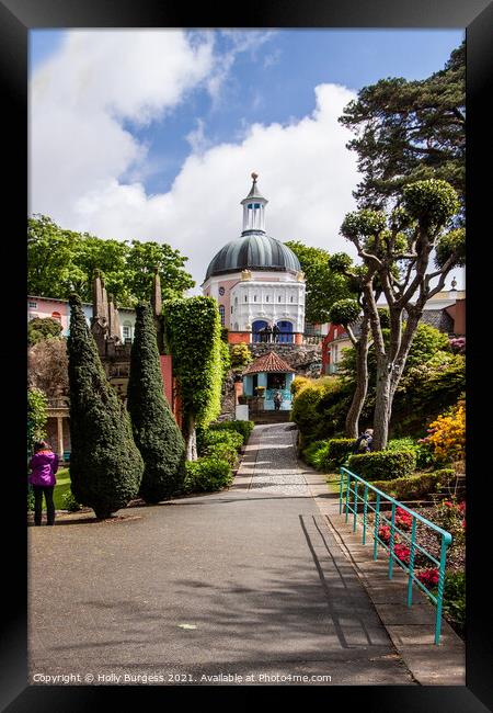 Portmeirion Wales Framed Print by Holly Burgess