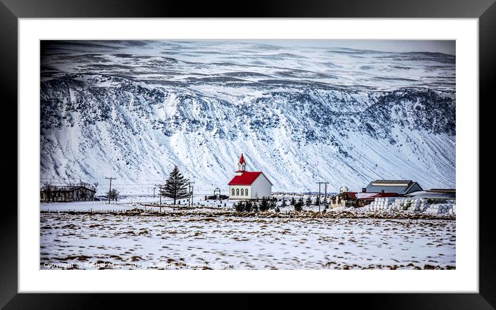 Church in ICELAND Framed Mounted Print by Rashid Aslam