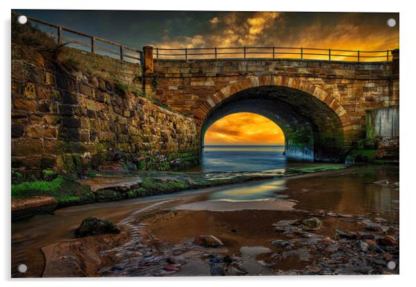 Under The Bridge Acrylic by Darren Ball