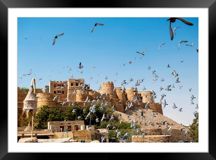 The Ramparts of Jaisalmer Fort, India. Framed Mounted Print by Chris North