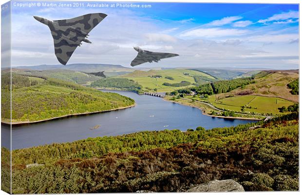 Vee Force over the Valley Canvas Print by K7 Photography