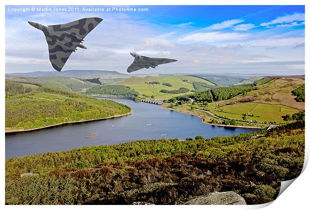 Vee Force over the Valley Print by K7 Photography