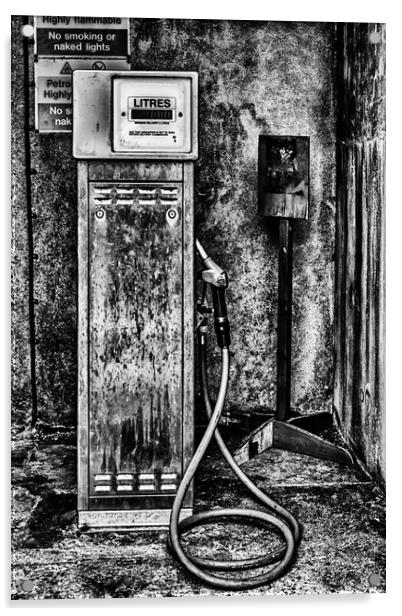 Vintage Fuel Pump Acrylic by Steve Purnell