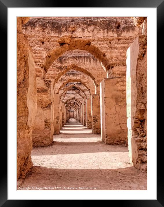 Arches of Red Walls Framed Mounted Print by Roger Mechan