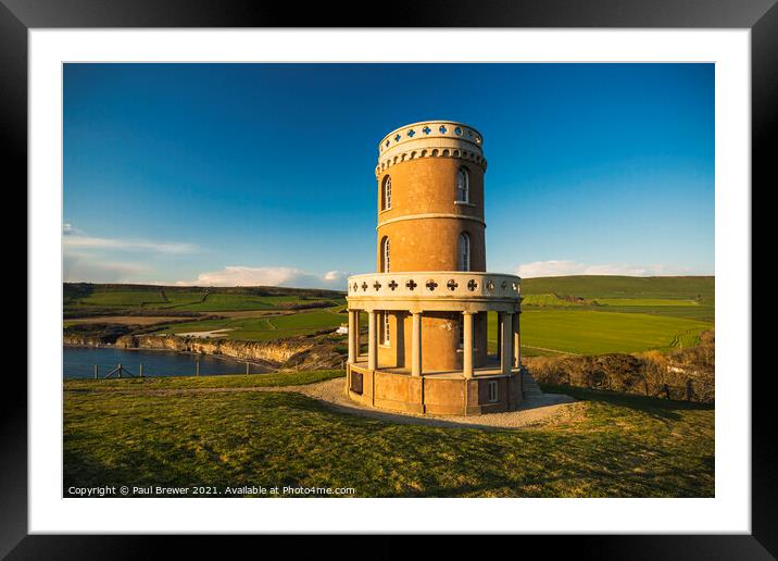 Clavell Tower Purbeck Framed Mounted Print by Paul Brewer