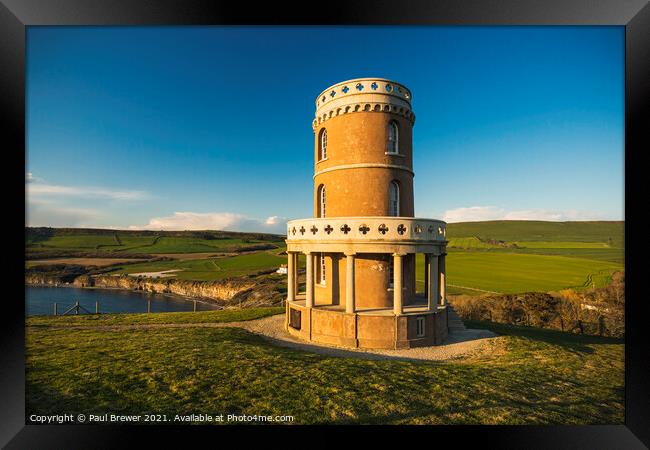 Clavell Tower Purbeck Framed Print by Paul Brewer