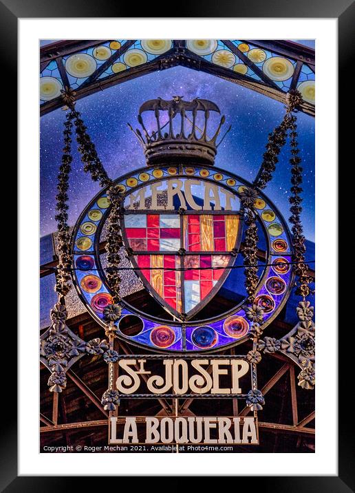 The Artistic Entrance to St Joseph's Market Framed Mounted Print by Roger Mechan