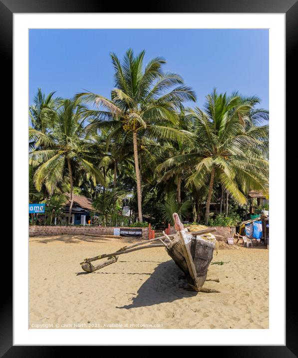 Goa beach. Framed Mounted Print by Chris North
