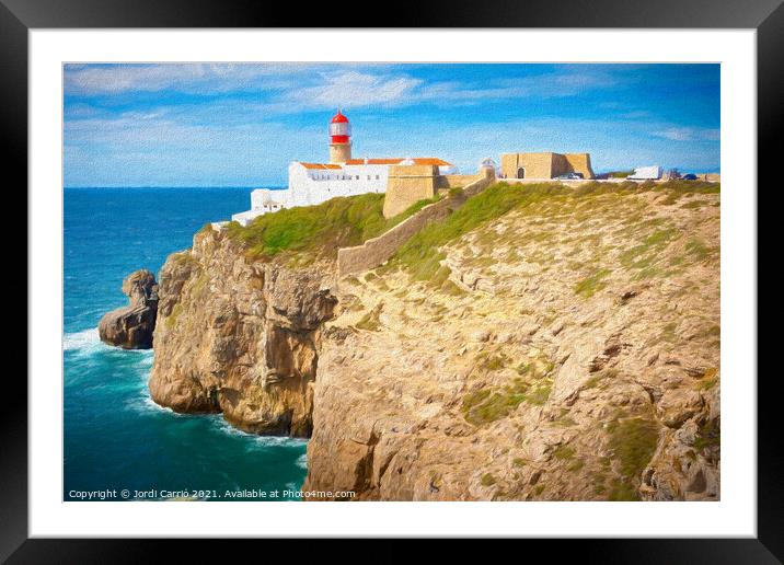 Cape St. Vicente Lighthouse - Algarve, Portugal - Picturesque Ed Framed Mounted Print by Jordi Carrio