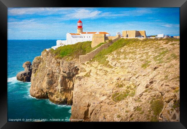 Cape St. Vicente Lighthouse - Algarve, Portugal - Picturesque Ed Framed Print by Jordi Carrio
