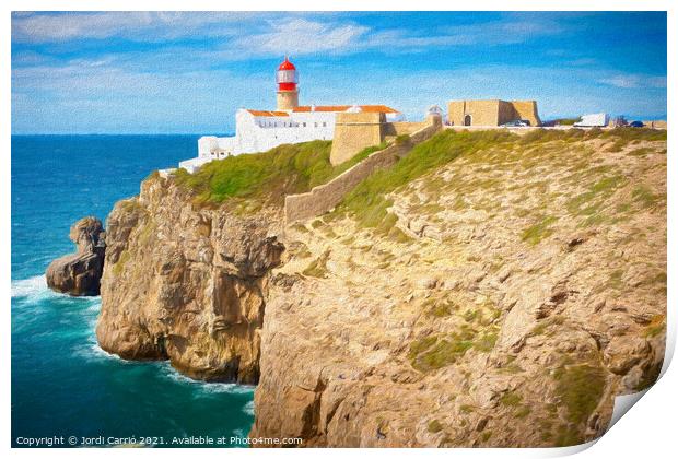 Cape St. Vicente Lighthouse - Algarve, Portugal - Picturesque Ed Print by Jordi Carrio