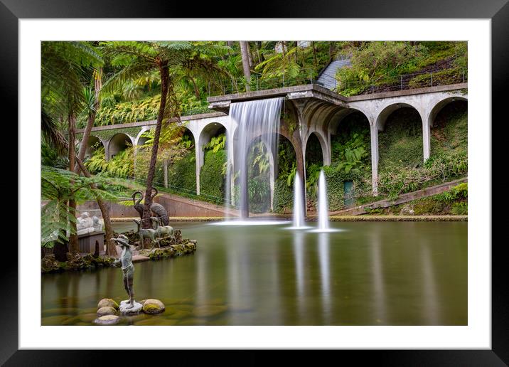 Monte Palace Tropical Garden in Madeira Framed Mounted Print by Roger Green