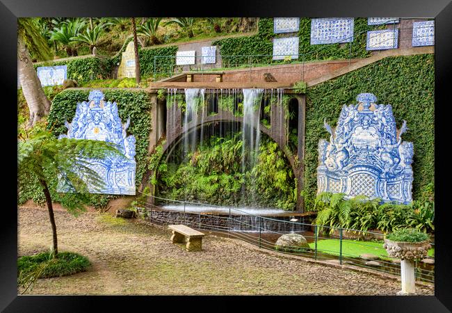 Monte Palace Tropical Garden in Madeira Framed Print by Roger Green