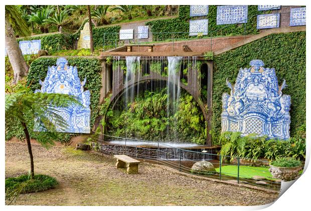 Monte Palace Tropical Garden in Madeira Print by Roger Green