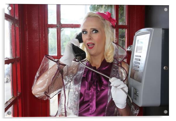 Hanging on the telephone Acrylic by Alister Firth Photography