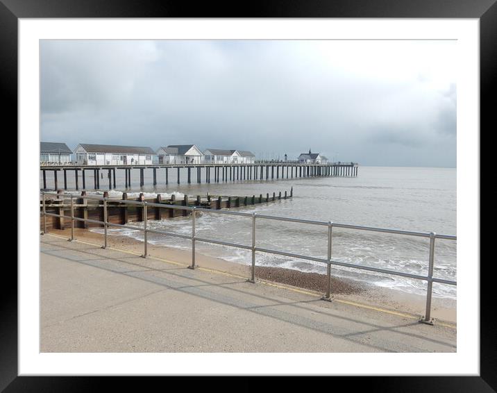 The Pier  Framed Mounted Print by Simon Hill