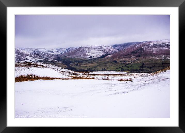 Winter's Embrace in Edale, Derbyshire Framed Mounted Print by Holly Burgess