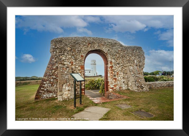 'Hunstanton Chapel's Tribute to St Edmund' Framed Mounted Print by Holly Burgess