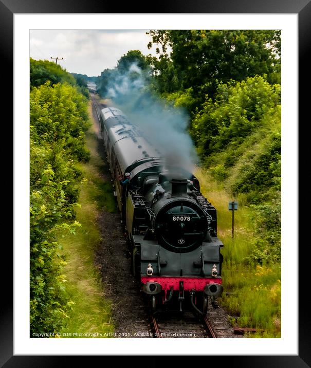 Loco 80078 in Portrait Framed Mounted Print by GJS Photography Artist