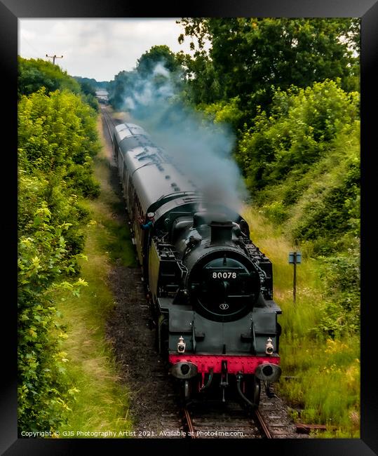 Loco 80078 in Portrait Framed Print by GJS Photography Artist