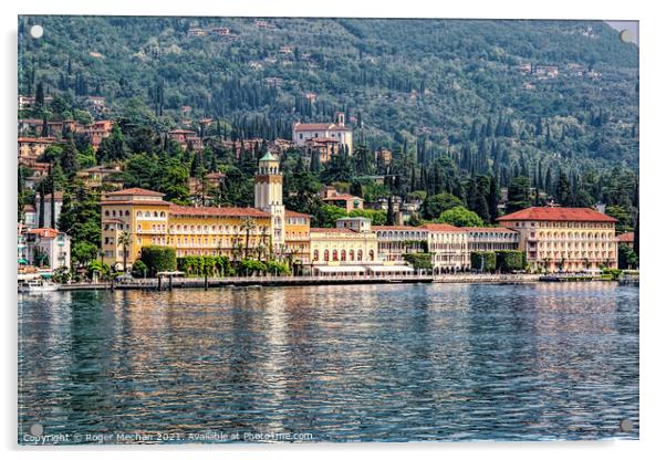 Tranquil Beauty of Lake Garda Acrylic by Roger Mechan